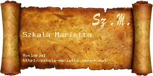 Szkala Marietta névjegykártya